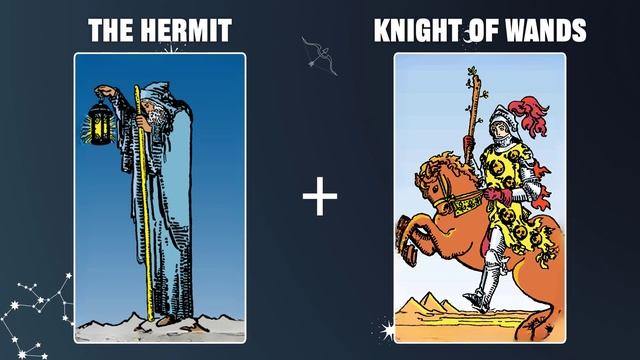 The Hermit & Knight of Wands 💡TAROT CARD COMBINATION AND MEANING смотреть онлайн