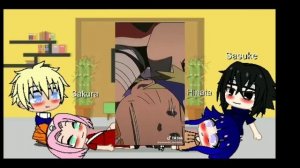 Реакция Наруто и Сакура и Саске и Хината