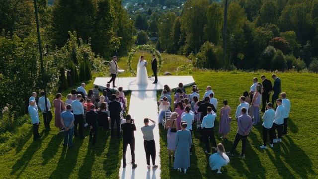 свадьба Сергея и Людмилы 19 августа 2023 свадебный клип. смотреть онлайн