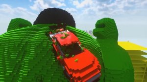 Cars vs Lego Hulk | Teardown