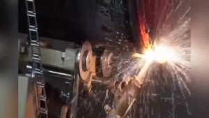 Автоматический газовый резак, резка трубы со скосом