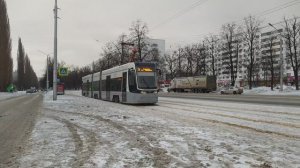 трамвай песа новый на зорге 16 02 2025 город уфа новости   транспрт проспект октября  уттз