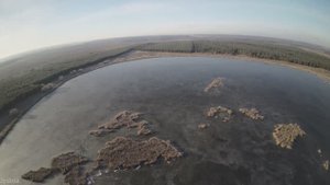 FPV съемка с дрона .Красивая зимняя природа.