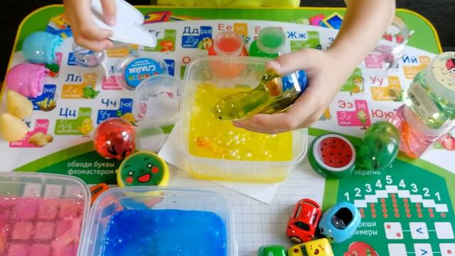 ТОП Огромный слайм антистресс, смешивание слаймов; Huge Slime Antistress, Mixing Slime
