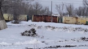 2ТЭ25Км - 0236 с грузовым поездом.