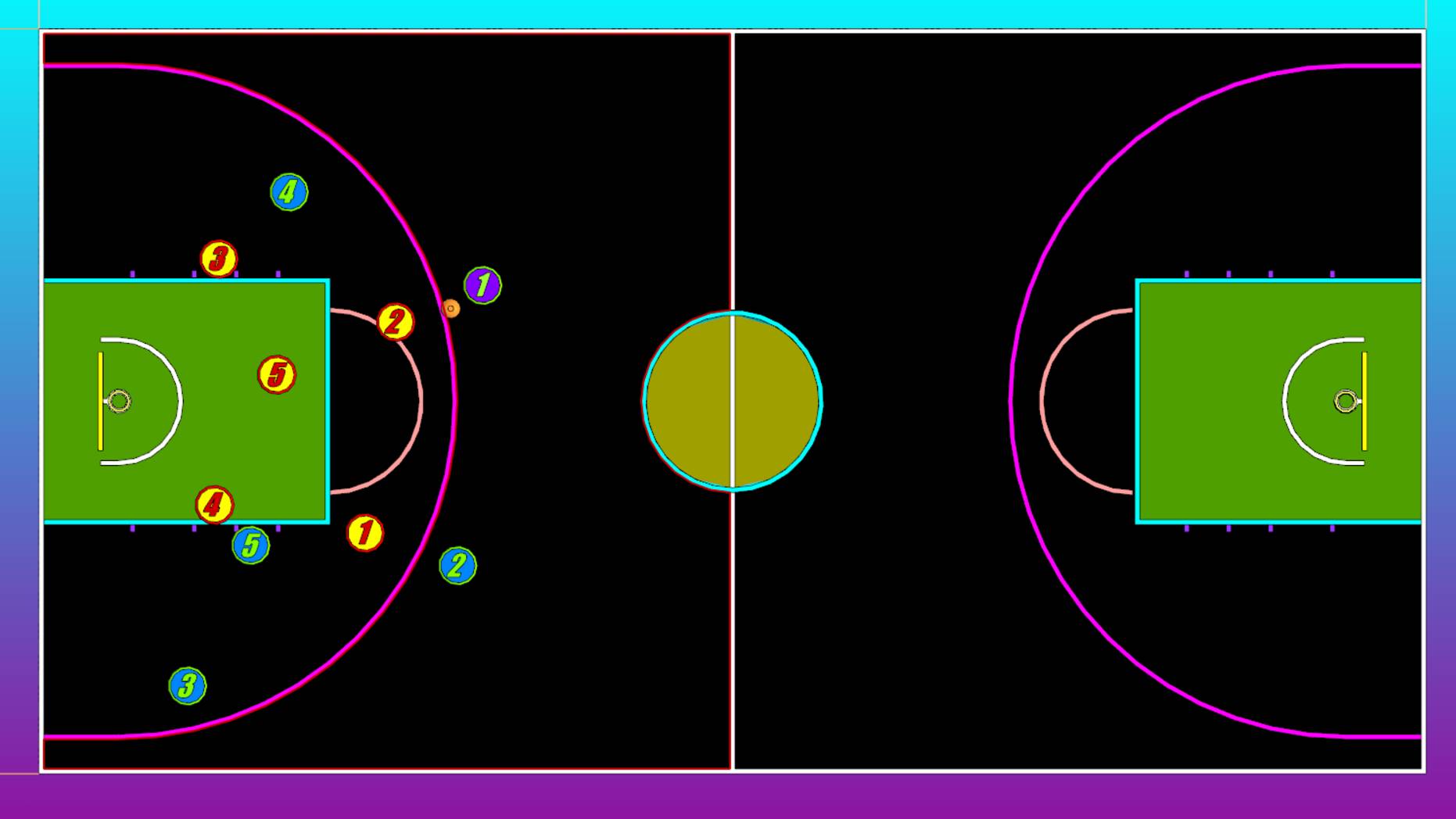 Площадка для баскетбола и её разметка. Зачем баскетболистам краска, дуга и полукруг.