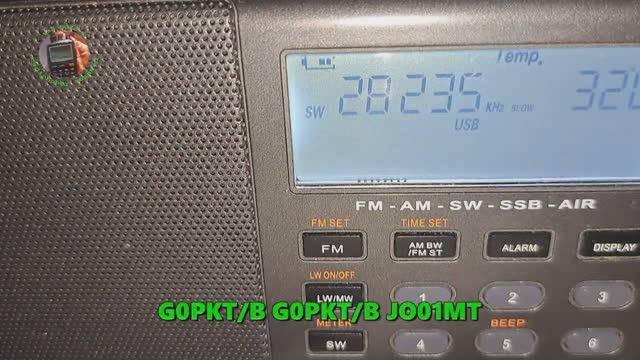 09.02.2025 09:54UTC, [10m, bcn], G0PKT/B, Великобритания, 28238кГц, 250мВт (QRP)