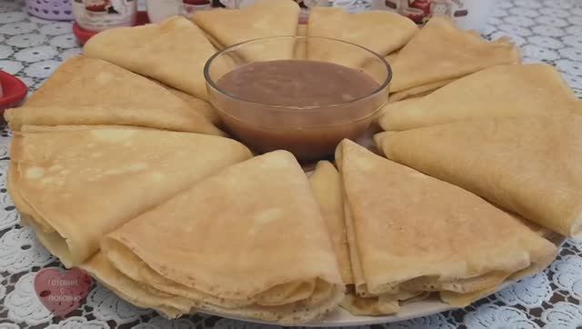 Заварные блины с ДОМАШНЕЙ КАРАМЕЛЬЮ. Блины из заварного теста . Блины на масленицу.