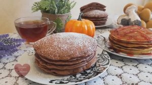 Оладьи из ТЫКВЫ(тыква) и ШОКОЛАДНЫЕ оладьи на молоке БЫСТРО и ПРОСТО Готовим с ЛЮБОВЬЮ