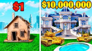 Прокачал дом за $1 До дома за $10,000,000 в ГТА5! (GTA 5 Online)