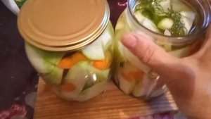 Маринованные кабачки с овощами. Заготовка на зиму