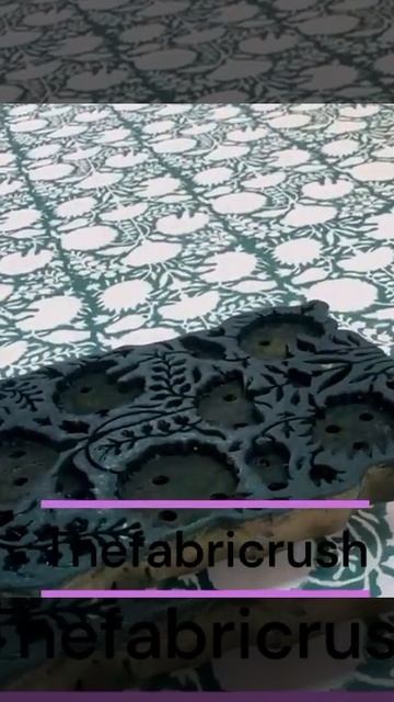 Indian Hand Block Printed 100% Cotton Tablecloth, Flower Design Border, Table Cover смотреть онлайн