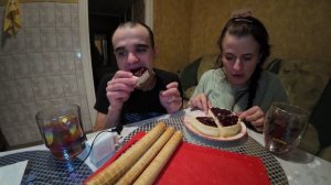 МУКБАНГ НАРЕЗКИ ЛУЧШЕЕ - ПЕЛЬМЕНИ / ЛЕПЕШКА / ЧИЗКЕЙК / ТРУБОЧКИ / MUKBANG АСМР 15. 02. 2025