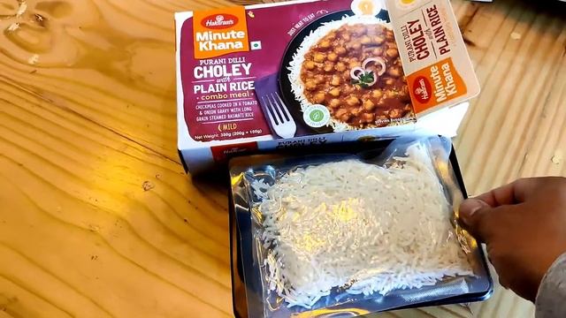 Halidiram's Minute Khana - Chholey Rice | Ready to Eat food | Unboxing & Our Experience | Package
