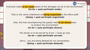 Verb +  ing or to infinitive passive forms