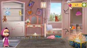 Masha and the Bear - clean up her room - gameplay