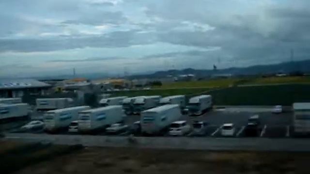 Shinkansen. Kyoto - Tokyo. Синкансен. Киото - Токио. Вид из окна. смотреть онлайн