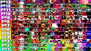 Истинные новые фазы 1-13 в Incredibox sprunki - вместе все персонажи