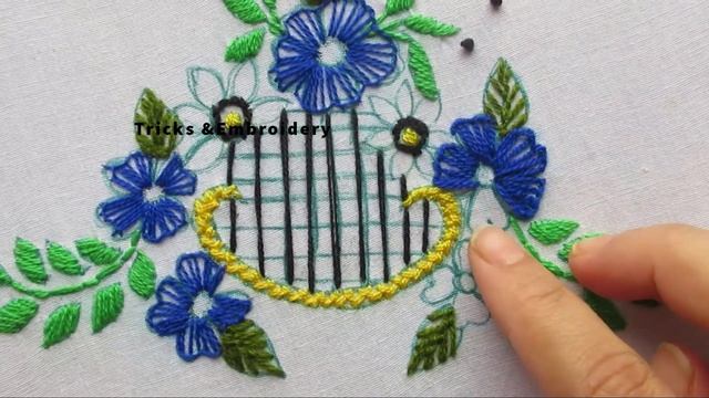 hand embroidery: wildflowers embroidery stitches for dresses | make amazing flowers design for dres