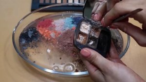 Смешиваем тени в прозрачную слизью! Макияж в слизь! l УДОВЛЕТВОРИТЕЛЬНОЕ ВИДЕО СО СЛАЙМОМ