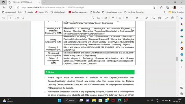 Phd Admission NIT Rourkela | NIT Rourkela Application Procedure | last Date:-10-12-2022