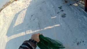 кастинговая сеть ф4,28м ячейка 25мм из полиэстера 0,8мм на оцинкованной цепочке.