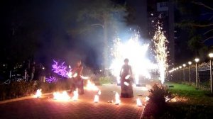 Фаер шоу Блэк дог дуэт