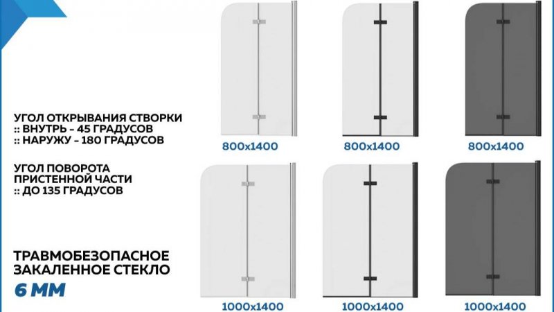 Шторки на ванну Teymi Anni