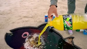 How to make Rainbow Tuna with Orbeez, Big Chupa Chups, Pepsi, Coca Cola vs Mentos and Popular Sodas