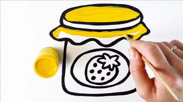 Нарисуем и раскрасим варенье в банке. Как нарисовать варенье вместе с ребенком - смотрите видео смотреть онлайн