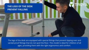 Nomad V - комплект парты со стульчиком для школ и ВУЗ-ов.