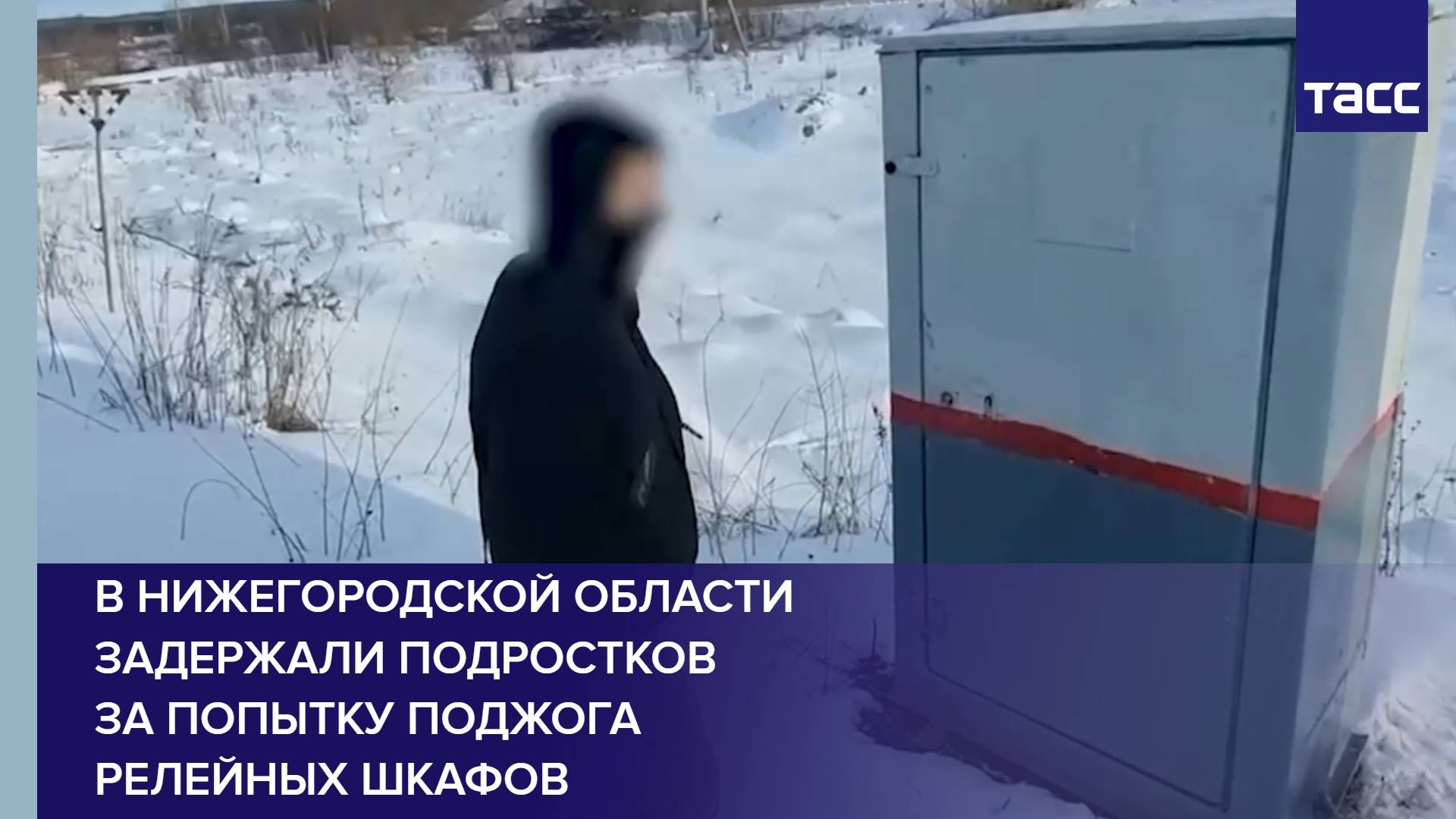 В Нижегородской области задержали подростков за попытку поджога релейных шкафов