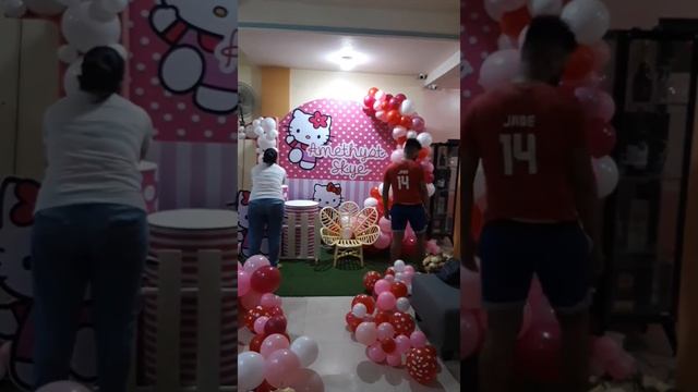 Hello Kitty Themed Birthday Backdrop by Ribbons & Scissors1p смотреть онлайн