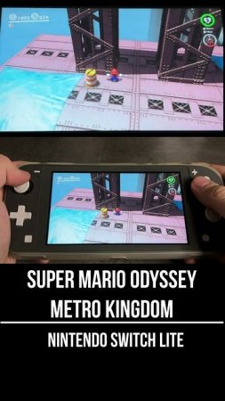 Super mario Odyssey Metro Kingdom Nintendo Switch Lite Gameplay