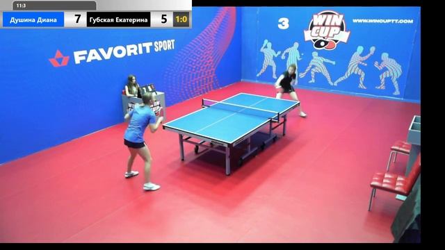 Душина Диана 3-0Губская Екатерина WIN CUP 3 19.06.2019 Эфир прямой смотреть онлайн