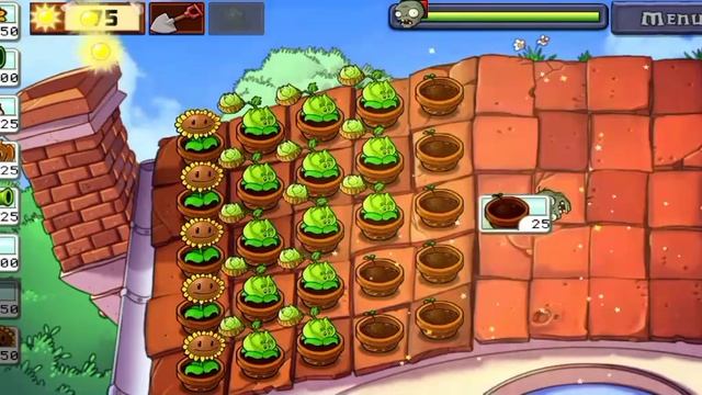 прохождение 🌻растения против зомби 🧟♂️ (крыша) смотреть онлайн