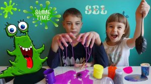 Slime Time! Слаймы Лизуны Жвачка Для Рук Тролли в Слизи!