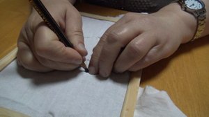 Методика рисунка по ткани для незрячих