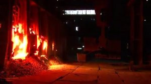 Последняя плавка мартеновской печи  на ДМЗ