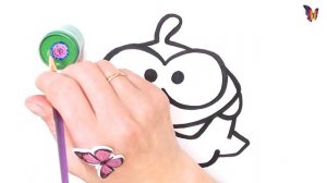 Персонаж любимой игры - АМ НЯМ . Нарисуем забавного Ам Няма своими руками и раскрасим вместе