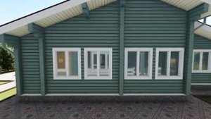 Проект деревянного одноэтажного дома Бекас 11 на 13 с площадью 120 м2