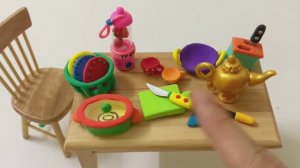 Как сделать из пластилина - платье принцессы, набор для макияжа