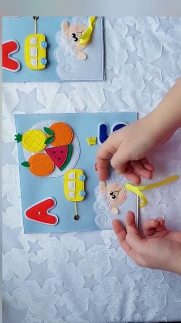 Азбука. Книга из фетра. Буква А и Б смотреть онлайн