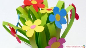 Букетик. Поделка из бумаги
