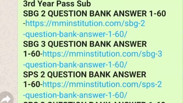 NSOU 3RD YEAR PASS SUBJECT QUESTIONS BANK ANSWER //SBG //SPS //SEG // SHI //MM INSTITUTION