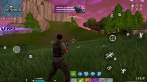 Fortnite mobile. На планшете