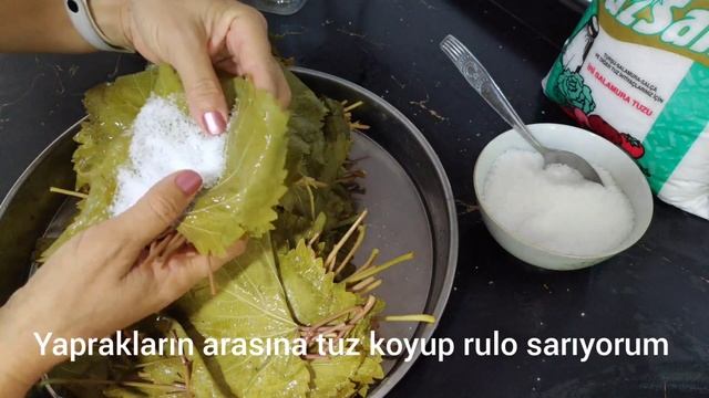 asma yaprağı salamura yaptım püf noktaları  güzel sürpriz