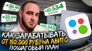 Как начать зарабатывать на Авито от 150 тыс. руб. в месяц? Пошаговый план.