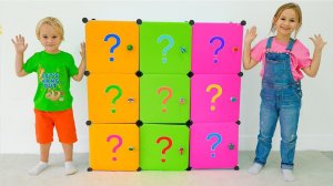 Влад и Ники. Крис развивает ВООБРАЖЕНИЕ с интересными коробками! Видео для детей.