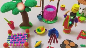 Что слепить из пластилина -  «Колодец», «Кухонный гарнитур», «Куклу», «Дерево», «Коровник» - «Дереве